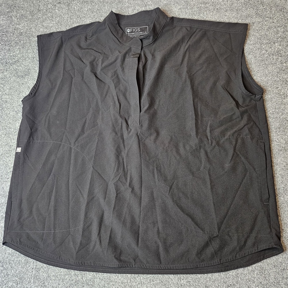 Figs‎ Womens Rafaela Oversize Scrub Top Size XL Black